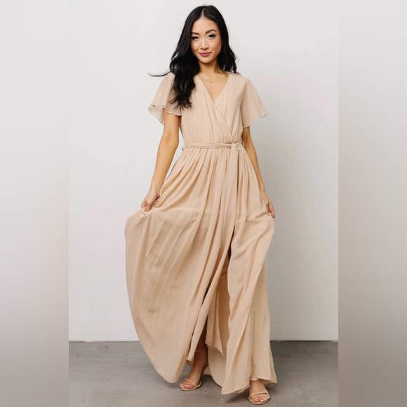 Baltic Born Kristina Maxi Dress Natural Small - Picture 10 of 11